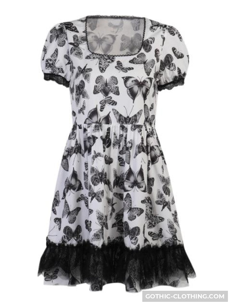 Black and White Gothic Dress