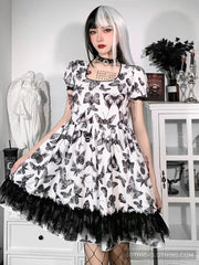 Black and White Gothic Dress Black and White Gothic Dress