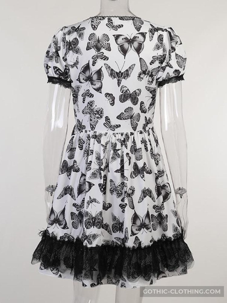 Black and White Gothic Dress Black and White Gothic Dress