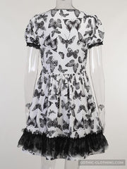 Black and White Gothic Dress Black and White Gothic Dress