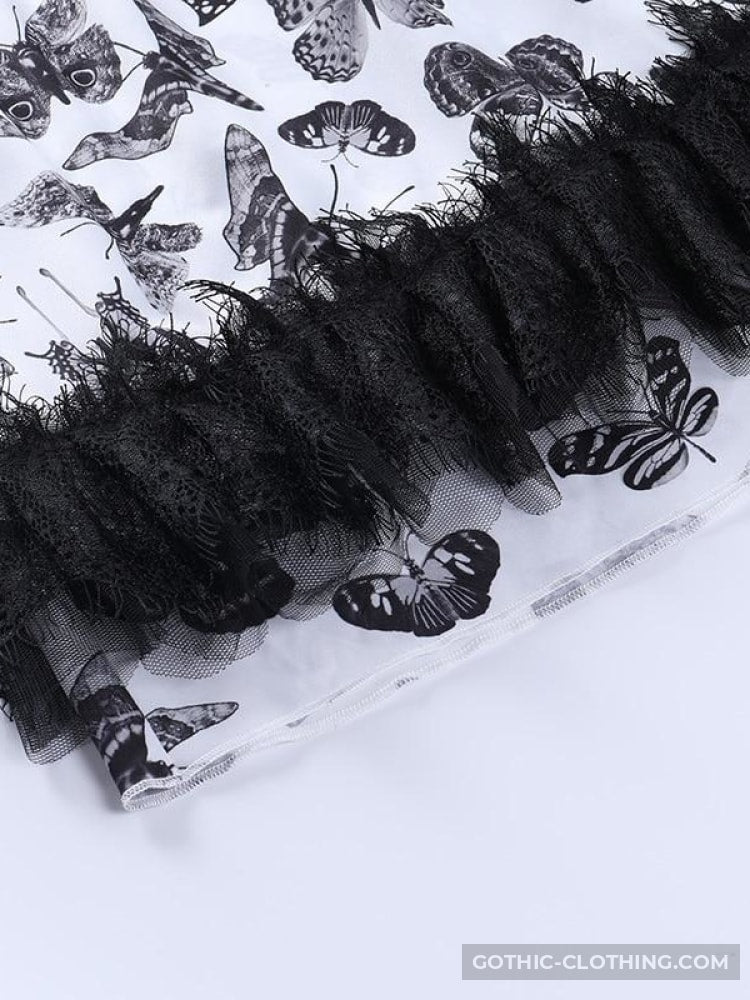 Black and White Gothic Dress Black and White Gothic Dress