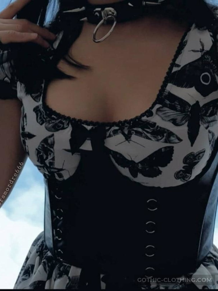 Black and White Gothic Dress Black and White Gothic Dress