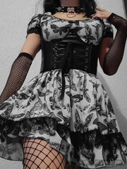 Black and White Gothic Dress Black and White Gothic Dress