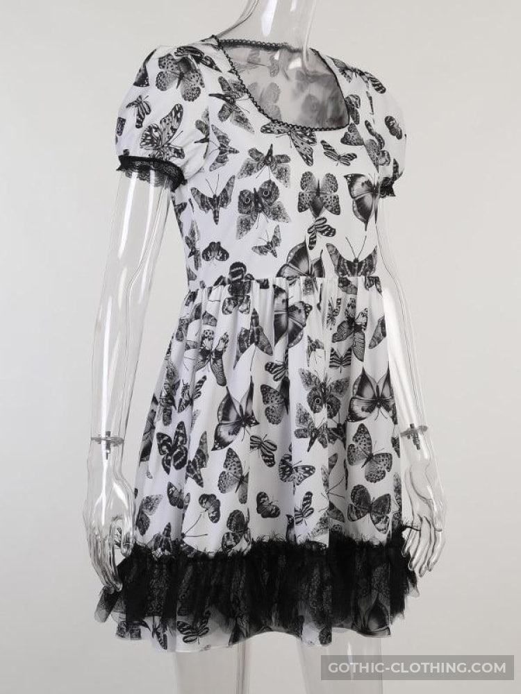 Black and White Gothic Dress