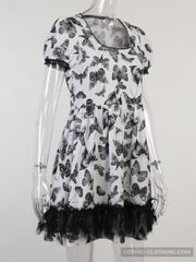 Black and White Gothic Dress Black and White Gothic Dress