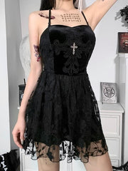 Black Lace Gothic Dress Black Lace Gothic Dress