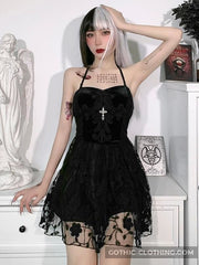 Black Lace Gothic Dress Black Lace Gothic Dress