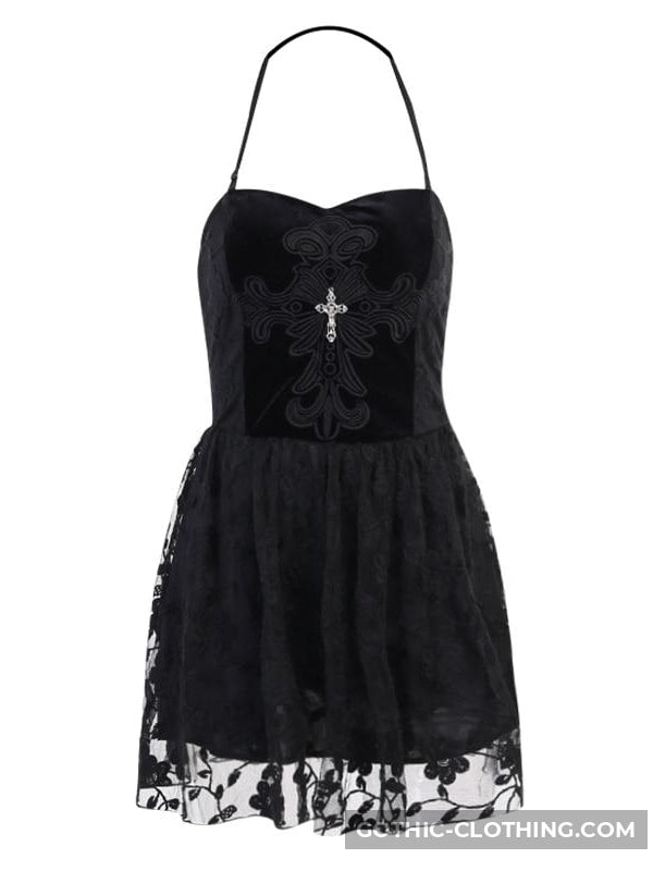 Black Lace Gothic Dress Black Lace Gothic Dress