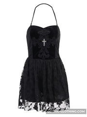 Black Lace Gothic Dress