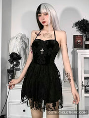 Black Lace Gothic Dress Black Lace Gothic Dress