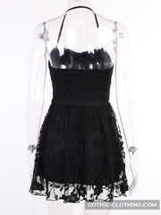 Black Lace Gothic Dress