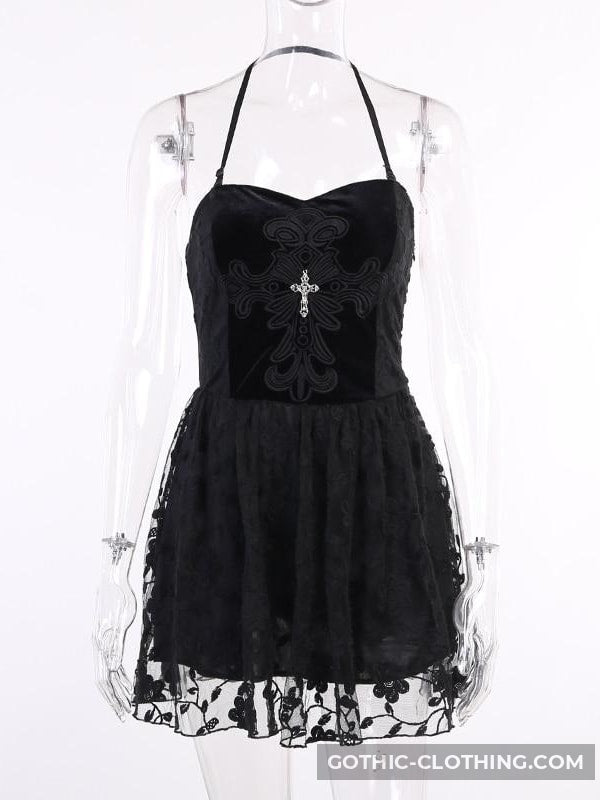 Black Lace Gothic Dress Black Lace Gothic Dress