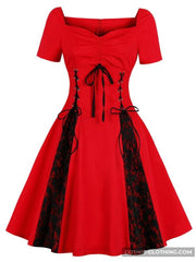 Red and Black Gothic Dress Red and Black Gothic Dress
