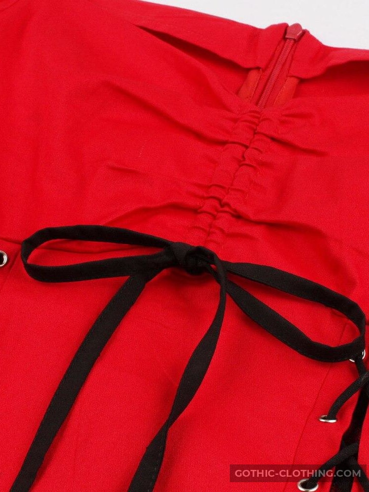 Red and Black Gothic Dress Red and Black Gothic Dress