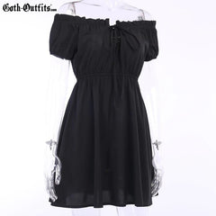 Short Black Gothic Dress Short Black Gothic Dress