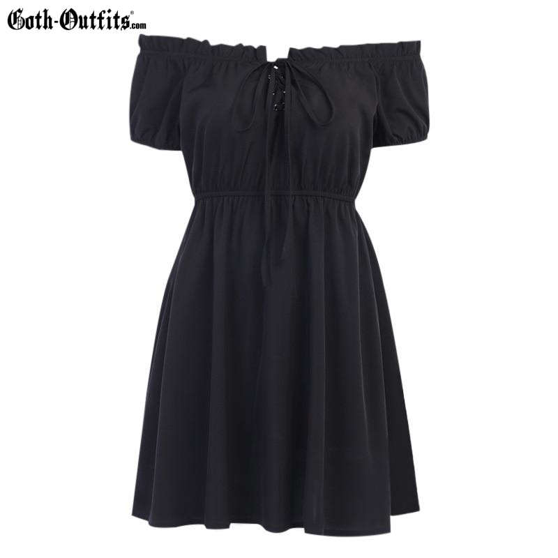 Short Black Gothic Dress Short Black Gothic Dress