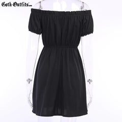 Short Black Gothic Dress Short Black Gothic Dress