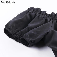 Short Black Gothic Dress Short Black Gothic Dress