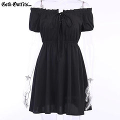Short Black Gothic Dress Short Black Gothic Dress