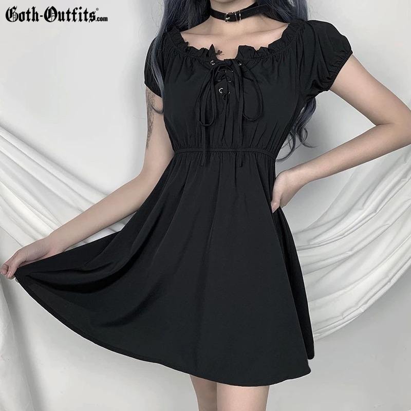 Short Black Gothic Dress Short Black Gothic Dress