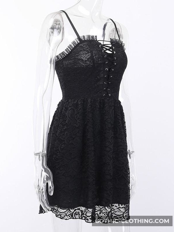 Black Gothic Corset Dress