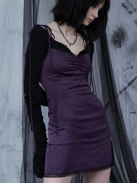 Purple Emo Dress – Gothic Clothing