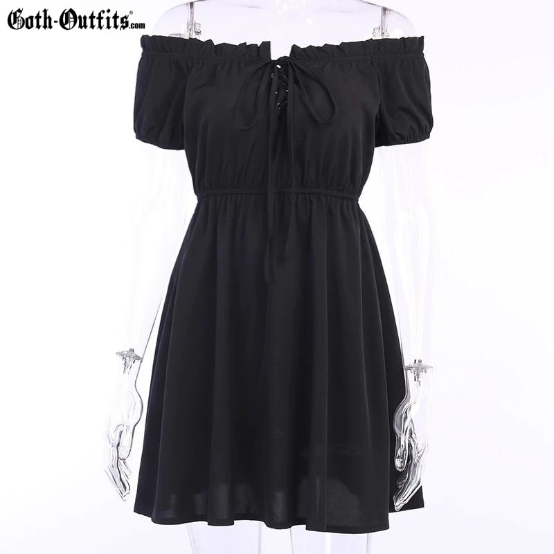 Short Black Gothic Dress